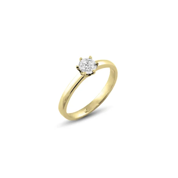 Zásnubní prsten z bílého zlata s diamantem 0.16ct FISKA Image
