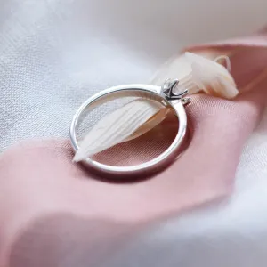 Zásnubní prsten z bílého zlata s diamantem 0.16ct FISKA Thumbnail