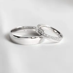 Zlaté snubní prsteny s diamanty ELIAN