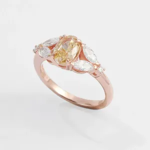 Zásnubní prsten s lab grown diamanty CASSANDRA