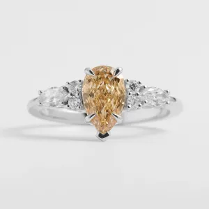 Zásnubní prsten s lab grown diamanty ANGIE