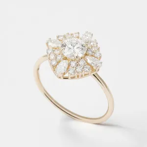 Statement ring with lab-grown diamonds STEPHANIE