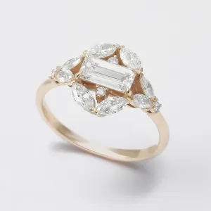 Vintage lab grown diamond ring ELIZETE