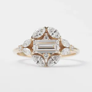 Vintage lab grown diamond ring ELIZETE