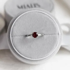 Unique garnet engagement ring ROWENA