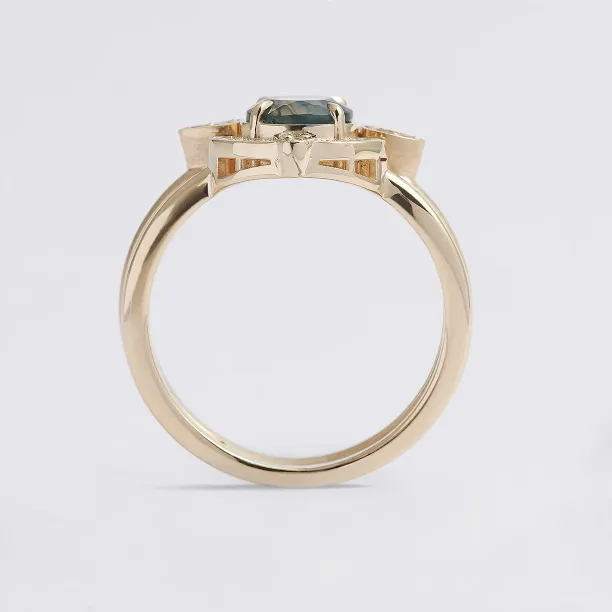 Zásnubní set s mechovým achátem a diamanty BRISTOL Image