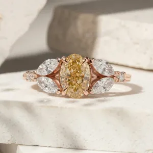 Zásnubní prsten s lab grown diamanty CASSANDRA