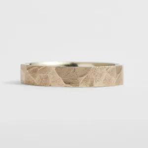 Gold hammered wedding rings BOMM Thumbnail