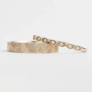 Gold diamond wedding rings LATI Thumbnail