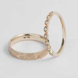 Gold diamond wedding rings LATI Thumbnail