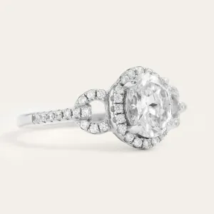 Luxury engagement ring with moissanites MERYL  Thumbnail