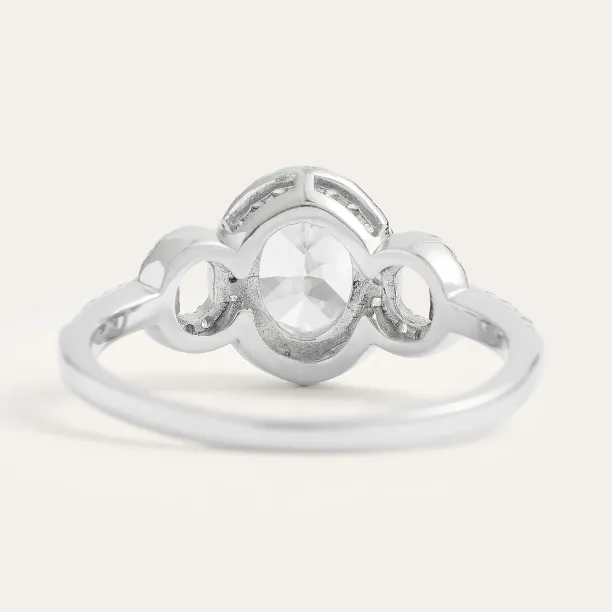 Luxury engagement ring with moissanites MERYL  Image