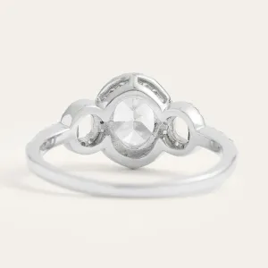 Luxury engagement ring with moissanites MERYL  Thumbnail