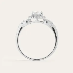 Luxury engagement ring with moissanites MERYL  Thumbnail