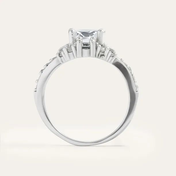 Luxury engagement ring with moissanites SHINY Image
