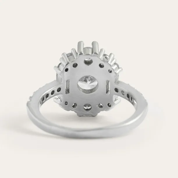 Luxury engagement ring with moissanites SHINY Image