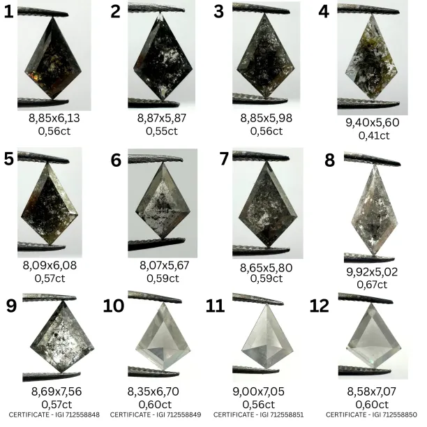 Basic salt'n'pepper diamond ring WILMA Image