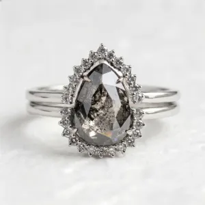Engagement set of rings with diamonds ASHLEY