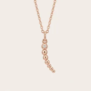 Minimalist diamond necklace CLAUDE
