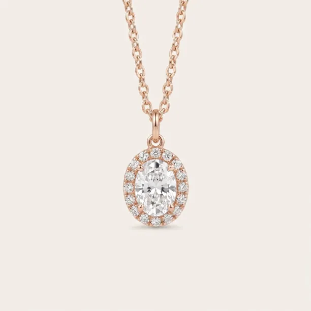 Gold necklace with moissanites GRANNY  Image