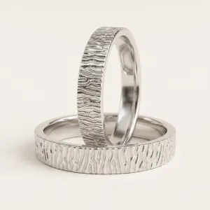Unusual wedding rings with engravings RILLY