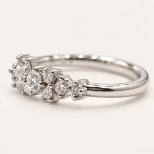 Diamond cluster ring CLARIS