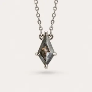 MELBOURNE gold necklace with a salt and pepper diamond