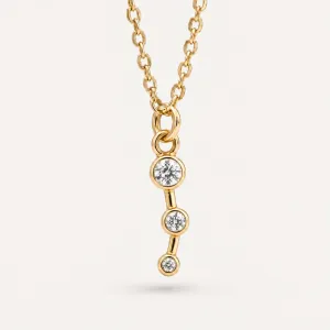 Minimalist diamond necklace MARIANNE