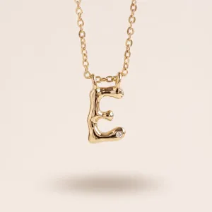 Zlatý přívěsek písmeno s diamantem JEAN