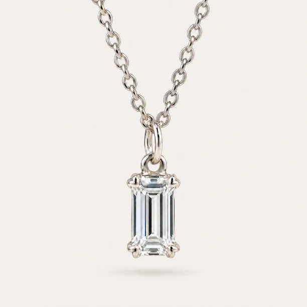 Gold pendant with lab-grown diamond ARRIA