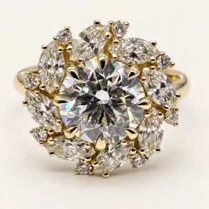 Statement lab grown diamonds ring JENNY