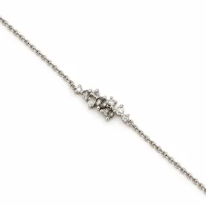 Gold bracelet with salt and pepper diamonds CLARE 