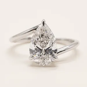 Atypical engagement ring with a lab-grown diamond GALILEO