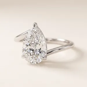 Atypical engagement ring with a lab-grown diamond GALILEO