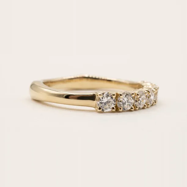 Lab-grown diamond half eternity ring ALVI