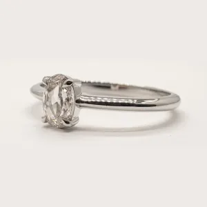 Oval lab-grown diamond solitaire ring NERIS