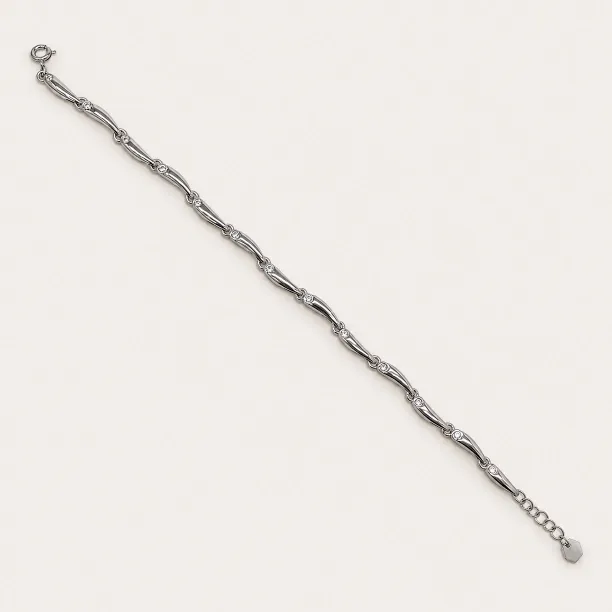 Gold cluster diamond bracelet ELVIRA